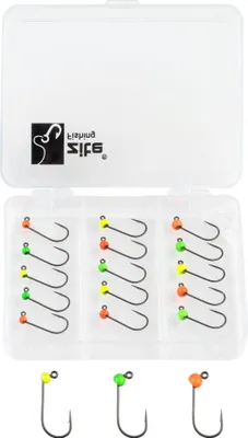 Produktbild von Zite Fishing Tungsten ProSharp Jighaken Set #4 Neon