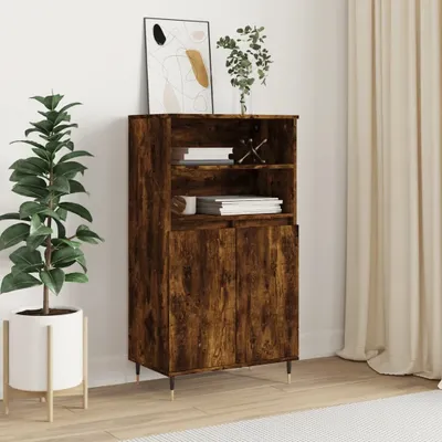 Obrázek produktu pro vidaXL Highboard kouřový dub 60x36x110 cm výrobek ze dřeva