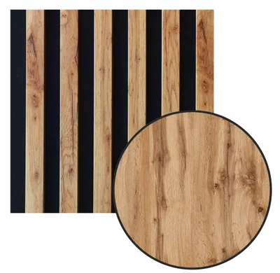 Zdjęcie produktu dla Lamele na filcu 265x30 Ścienne Panele Akustyczne Dąb Naturalny Wotan 6L