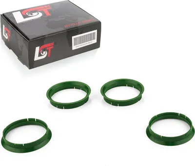 Produktbild von 4x Zentrierringe Grün Alufelgen Ø 72,5 - Ø 67,1 mm für JEEP CHEVROLET LAND ROVER