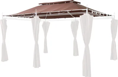 Produktbild von Grasekamp Ersatzdach zu Garten-Pavillon Inca 3x4  Mocca Party-Zelt Terrassen-Dach