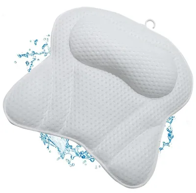 Image de Coussin de bain ergonomique avec 6 ventouses pour un confort optimal
