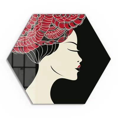 Produktbild von DEQOART Glasbild Echtglas 55x48 cm 'Exotische Eleganz' Wandbild Bild modern Deko