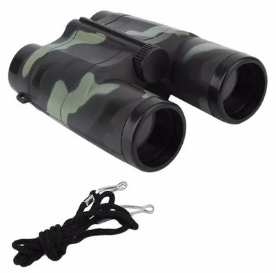 Image de Jumelles pour enfants, compactes, télescopiques, camouflage