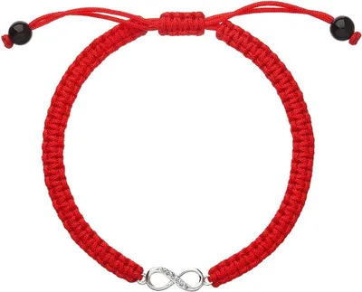 Obrázek produktu pro Červený kabala náramek Nekonečno 13002.3
