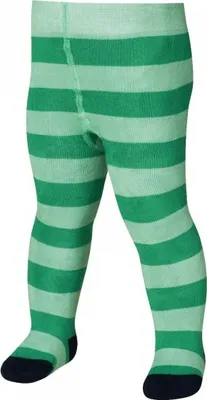 Produktbild von Playshoes Thermo-Strumpfhose Block-Ringel, in grün, Größe 98/104