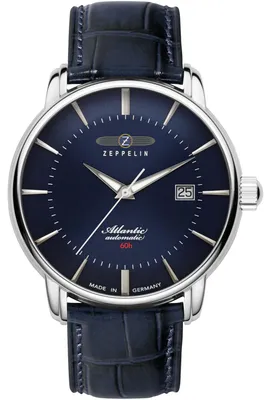Produktbild von ZEPPELIN 8460-3 Uhr Herrenuhr Lederarmband Datum blau