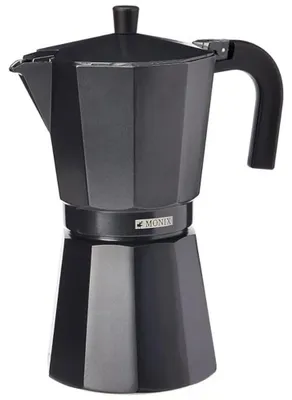 Produktbild von Monix Vitro-Noir, Kaffeemaschine mit Kanne, Schwarz, Aluminium, 12 Tassen, Bakelit, 1 Stück(e)