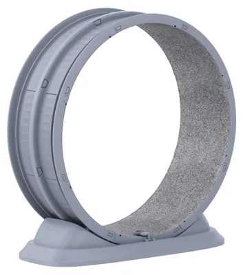 Immagine prodotto di Ruota per gatti - Attrezzo per l'allenamento per gatti domestici - Tappetino antigraffio sostituibile - Silenzioso - Plastica resistente - Grigio