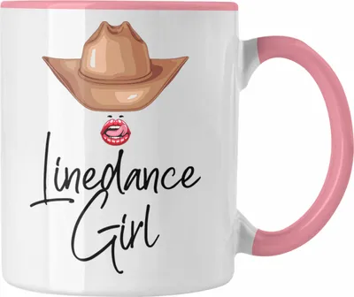 Produktbild von Trendation - Linedance Girl Tasse Geschenk Linedancerin Geschenkidee Frauen (Rosa)