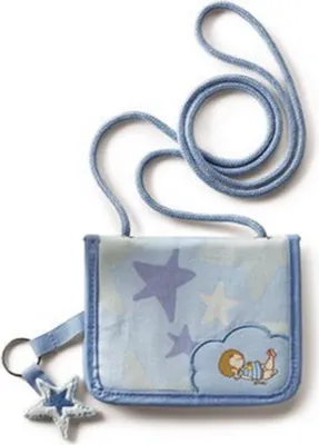 Produktbild von Nici - 28695 - Little Wingels, Brustbeutel, Leon, blau, 13,5cm x 10,5cm, Baumwolle