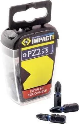 Immagine prodotto di Set di punte C.K., Pozidriv, 15 pezzi (T4560 PZ2D15)