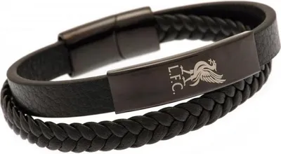 Image de Liverpool FC - Armoiries - Bracelet, cuir BS4245 (taille unique) (Noir)