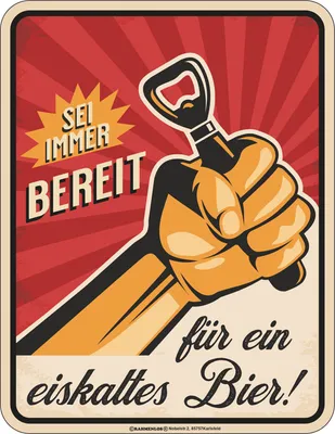 Produktbild von Bier - Fun-Schilder - sei immer bereit