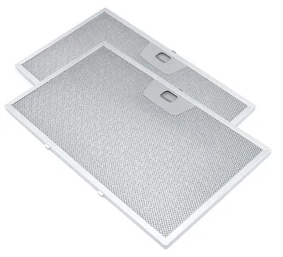 2 Metall-Fettfilter 325x189 mm für Dunstabzugshauben