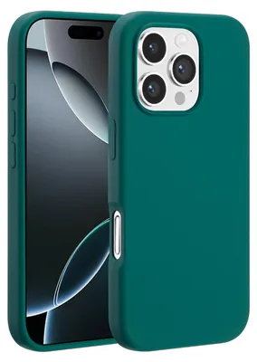 Produktbild von Accezz Liquid Silikoncase mit MagSafe iPhone 16 Pro - Forest Green
