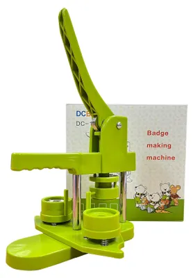 Buttonmaschine 32 mm, 100-teilig, grün, inkl. Kreisschneider