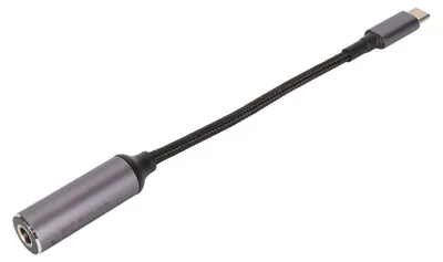 Image de Câble de recharge PD de 100 W, prise femelle DC 5,5 mm x 2,1 mm vers prise mâle Type-C (DC5521 vers USB-C), avec puce d'identification automatique PD