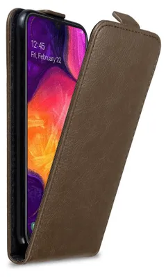 Zdjęcie produktu dla Cadorabo pokrowiec ochronny do Samsung Galaxy A50 4G / A50s / A30s w brązowym etui z klapką pokrowiec na telefon komórkowy