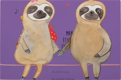 Produktbild von Mr. & Mrs. Panda Glas Schneideplatte Du Lächelst - Geschenk, Lachen Spruch, Zitat Buddha, schneidbrett, Schneidebrett Aus, Freundin, Positiv, Schneidplatte, Hackbrett