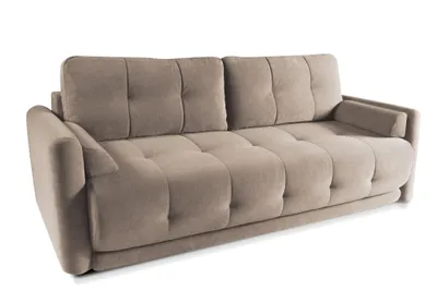 Produktbild von Schlafsofa ETNO Beige 230x101x92 cm – Modernes 3-Sitzer Sofa mit Schlaffunktion und Bettkasten