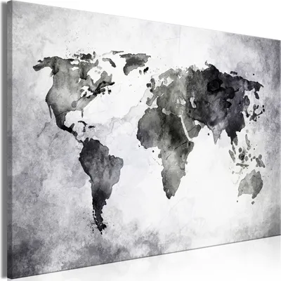 Produktbild von Vlies Leinwandbild - Painted Planet (1 Part) Wide 60x40 cm Karten k-A-10004-b-a
