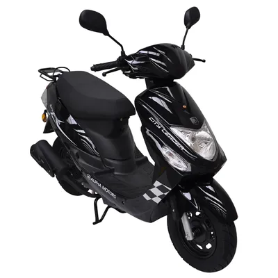 Produktbild von ALPHA MOTORS Motorroller »CityLeader«, 50 ccm, 45 km/h, Euro 4, schwarz