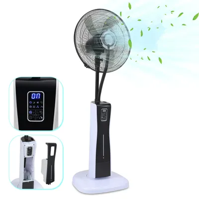 Obrázek produktu pro Podstavný ventilátor 75 W ventilátor 3 nastavení rychlosti Podlahový ventilátor Větrný stroj 7,5h časovač s dálkovým ovládáním