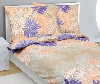 Immagine prodotto di Set di lenzuola in cotone - Salmone, viola - 140x200, 70x90