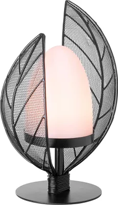 Produktbild von VITANA Windlicht - matt schwarz aus Eisen - H. 30cm - Kerzenhalter