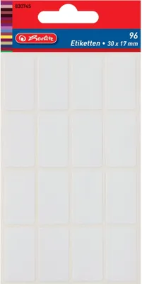 Produktbild von Herlitz 830745, Rechteck, Universal, 6 Blätter, 8 cm, 12,5 cm, 17 mm