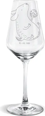 Produktbild von Mr. & Mrs. Panda Weinglas Hund Keks - Transparent - Geschenk, Hundemama, Leckerli, Hungrig, Für Weißwein, Glas, Hundesnacks, Weißweinkelch, wein, Sprüche