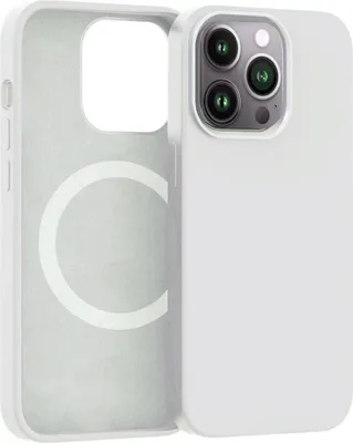 Image de Housse silicone CARNEVAL SNAP pour iPhone 14 Pro avec MagSafe - blanc