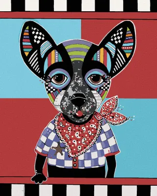 Produktbild von Zuty - Malen nach Zahlen - HUND CHIHUAHUA (JONNA JAMES), 40x50 cm, ohne Keilrahmen
