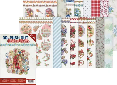 Produktbild von 3D-Stanzbogenbuch "Christmas Baubles"