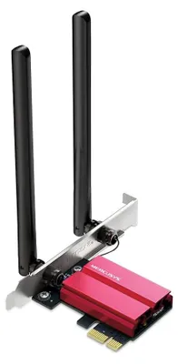 Image de Carte réseau WiFi PCIe - Wi-Fi 6E - AXE5400 - Tri-bande - Bluetooth 5.2