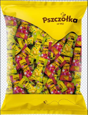 Produktbild von Pszczółka Fruchtgelees mit Yuzu- und Drachenfruchtgeschmack, glutenfrei, 1 kg