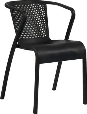 Image de Fauteuil de terrasse en POLYPROPYLENE Noir pour Exterieur