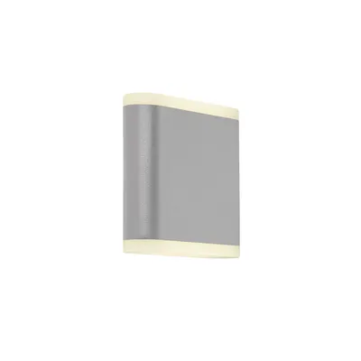 Obrázok produktu pre Vonkajšie nástenné svietidlo LED, Up Down, sivý hliník, W 12 cm
