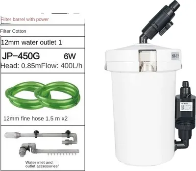 Productafbeelding van Externe aquariumfilter, waterafvoer, doorstroomsnelheid, model HW-603B-220V, EU-adapterstekker