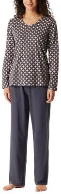 Produktbild von Schiesser Damen Schlafanzug Set lang weiche Baumwolle - Nightwear