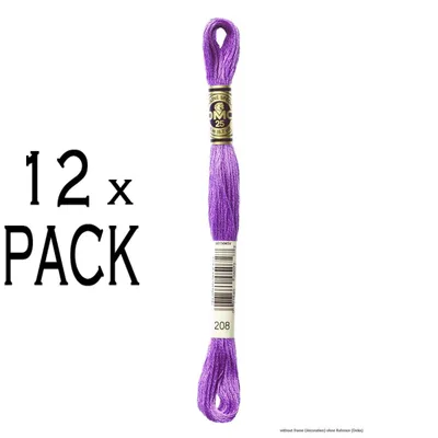 Obrázok produktu pre 12 motúzkov výšivacej priadze DMC Mouline Special 117mc - 208, 6 nití, 8 metrov
