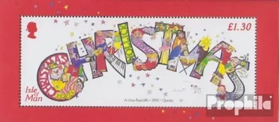 Produktbild von Briefmarken GB - Isle of Man 2002 Mi Block46 (kompl.Ausg.) postfrisch Weihnachten