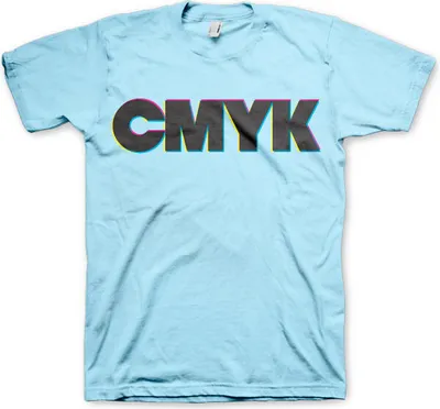 Productafbeelding van CMYK T-shirt - Maat S - Lichtblauw