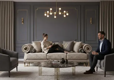 Produktbild von Sofa 3 Sitzer s Wohnzimmer Polstersofa Moderner Dreisitzer Couch