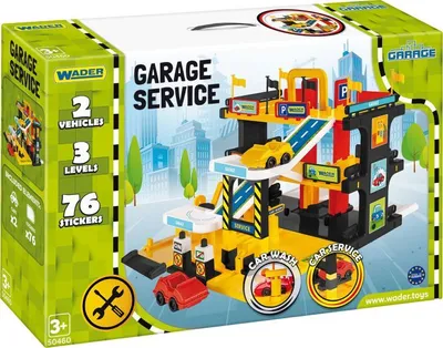 Obrázek produktu pro Garáž servis 3 patra + 2 auta plast Wader