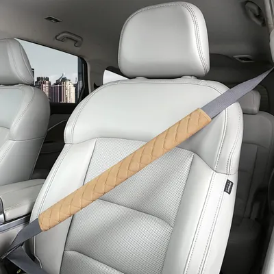 Immagine prodotto di Cuscino per cintura di sicurezza per auto, 50 cm, color beige, 1 pezzo