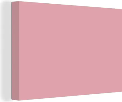 Produktbild von MuchoWow® - Leinwandbilder - Rosa - Farben - Innenraum - Einfarbig - Farbe, Wandbild, Wanddeko Bilder Wohnzimmer, 60x40 cm