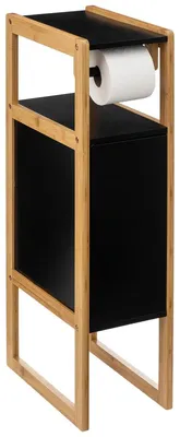 Produktbild von Toilettenpapierhalter Schrank - Mit Lagerung - Schwarz