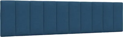 Image de Coussin de tête de lit "Hanko" bleu 200 cm Tissu